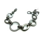 Bracelet By Mariana Woman Halo Encrusted Clear and White Opal Swarovski Crystals - Image 2