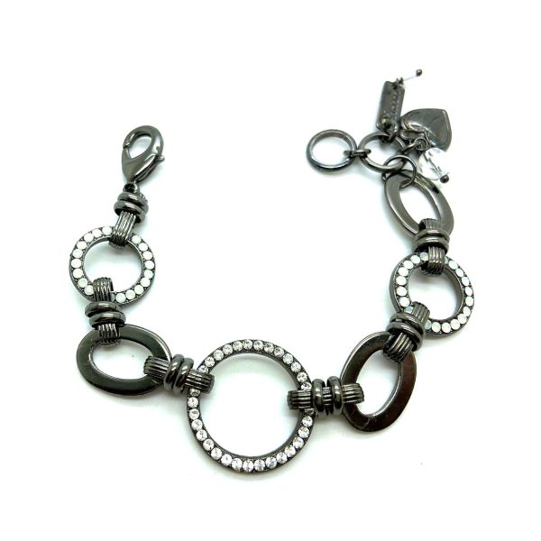 Bracelet By Mariana Woman Halo Encrusted Clear and White Opal Swarovski Crystals