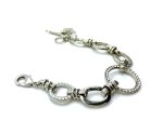 Bracelet By Mariana Woman Fashionable Halo Clear and White Opal Swarovski Crystals - Image 3