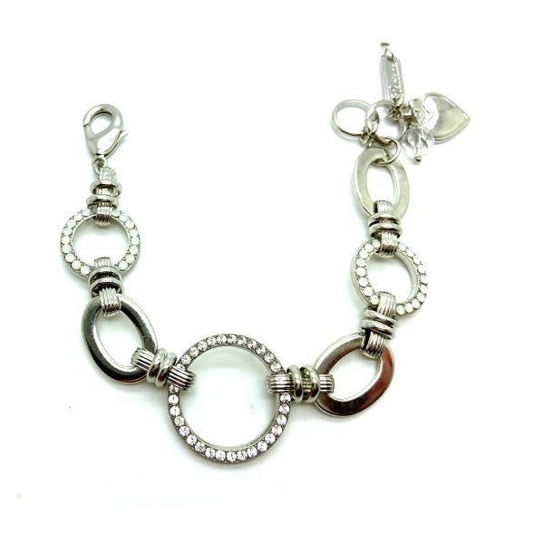 Bracelet By Mariana Woman Fashionable Halo Clear and White Opal Swarovski Crystals