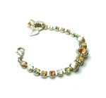 Bracelet By Mariana Summer 2022 Coll. Glamorous Pearl and Peach Swarovski Crystals - Image 2