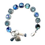 Mariana Bracelet Gorgeous Royal Blue, Sapphire, Aquamarine, & Ocean Delite Austrian Crystals My Treasures Coll. - Image 3