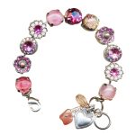 Mariana Bracelet Lovely Shades of Pink Austrian Crystals Smashing Pink Ambrosia Coll. - Image 3