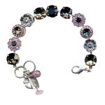 Mariana Bracelet Elegant Lavender, Smoky Quartz, AB, & Cyclamen Opal Austrian Crystals Silver Moon Ambrosia Coll. - Image 3