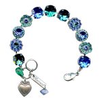 Mariana Bracelet Simply Elegant Sapphire & Blue Zircon Austrian Crystals My Treasures Coll.