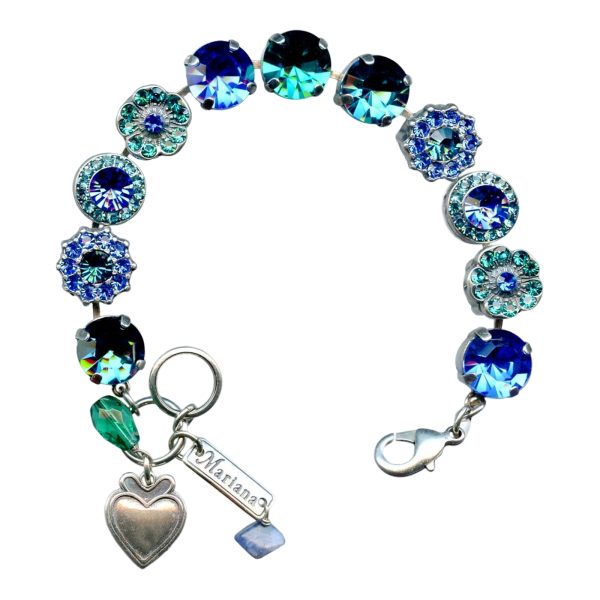 Mariana Bracelet Simply Elegant Sapphire & Blue Zircon Austrian Crystals My Treasures Coll.