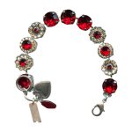 Mariana Bracelet Stunning Siam & Golden Shadow Austrian Crystals My Treasures Coll. - Image 3