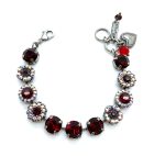 Mariana Bracelet Glitzy AB & Siam Austrian Crystals My Treasures Coll.