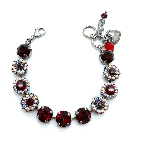 Mariana Bracelet Glitzy AB & Siam Austrian Crystals My Treasures Coll.