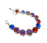 Mariana Bracelet Charming Lt Siam & Sapphire Austrian Crystals My Treasures Coll. - Image 3