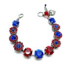 Mariana Bracelet Charming Lt Siam & Sapphire Austrian Crystals My Treasures Coll. - Image 2