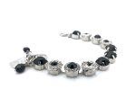 Bracelet By Mariana Sweet Summer Coll. Exquisite Jet Black & Clear Swarovski Crystals - Image 3