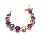 Bracelet By Mariana Woman Fancy Indian Pink and Purple Swarovski Crystals-RG - Image 3