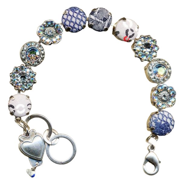Bracelet By Mariana Woman Floral Light Azore and AB Swarovski Crystals