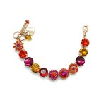 Mariana Bracelet Sassy Hyacinth, Fuchsia, Coral, & Topaz Austrian Crystals Angelina Icons Coll. - Image 3