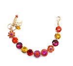 Mariana Bracelet Sassy Hyacinth, Fuchsia, Coral, & Topaz Austrian Crystals Angelina Icons Coll. - Image 2