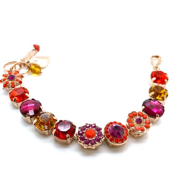 Mariana Bracelet Sassy Hyacinth, Fuchsia, Coral, & Topaz Austrian Crystals Angelina Icons Coll.