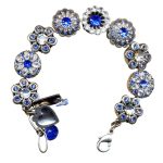 Bracelet By Mariana Glamorous Sapphire and Clear Swarovski Crystals - Image 3