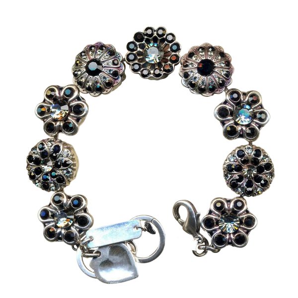 Marian Bracelet Exude Elegance Black Diamond & Jet Black Austrian Crystals My Treasures Coll.