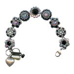 Mariana Bracelet Glamorous Pearl Mineral, Jet, & AB Austrian Crystals Peace Nirvana Coll. - Image 3