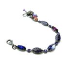Bracelet By Mariana Woman Beautiful Purples and Capri Blue Swarovski Crystals - Image 3
