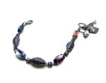 Bracelet By Mariana Woman Beautiful Purples and Capri Blue Swarovski Crystals - Image 2