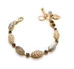 Bracelet By Mariana Woman Howlite Mineral and Lt. Colorado Topaz Swarovski Crystals - Image 2