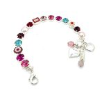 Mariana Bracelet Beautiful Pinks, Amethyst, Siam, Silky Sage Delite, & Pearl Austrian Crystals Take My Breath Away Coll. - Image 3