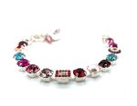 Mariana Bracelet Beautiful Pinks, Amethyst, Siam, Silky Sage Delite, & Pearl Austrian Crystals Take My Breath Away Coll. - Image 2
