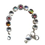Mariana Bracelet Brilliant Clear, Smoked Topaz & Lt Rose Austrian Crystals My Treasures Coll. - Image 3
