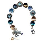 Mariana Bracelet Gorgeous Sapphire, Lt Turq, Lt Topaz, & Aurum Austrian Crystals Twist and Shout Nostalgia Coll. - Image 2