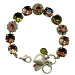Mariana Bracelet Timeless Lt Colorado Topaz, Olivine, Orange, & Clear Austrian Crystals My Treasures Coll. - Image 3