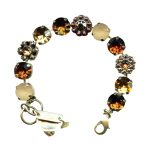 Mariana Bracelet Exquisite Smoked Topaz, Aurum, Sand Opal, & Topaz Austrian Crystals Dancing in the Moonlight Nostalgia Coll. - Image 2