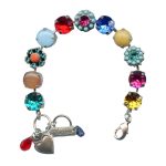 Mariana Bracelet Stunning Multi-Colored Austrian Crystals Fantasy Nirvana Coll.