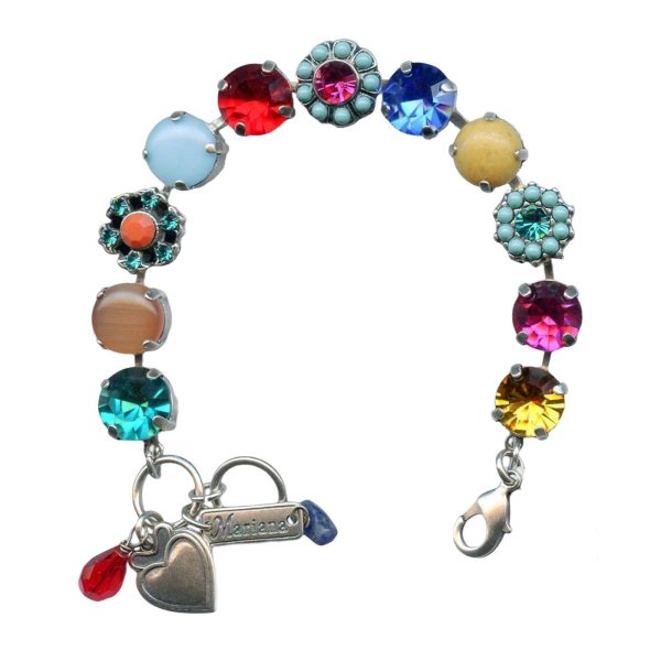 Mariana Bracelet Stunning Multi-Colored Austrian Crystals Fantasy Nirvana Coll.