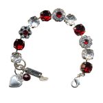 Bracelet By Mariana Woman Stunning Labrador and Ruby Swarovski Crystals - Image 2