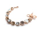 Bracelet By Mariana Elegant Black Diamond and Peach Swarovski Crystals - Image 2