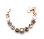 Bracelet By Mariana Elegant Black Diamond and Peach Swarovski Crystals