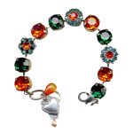 Mariana Bracelet Elegant Emerald, Hyacinth, & AB Austrian Crystals My Treasures Coll.