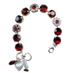 Mariana Bracelet Stunning Siam & AB Austrian Crystals My Treasures Coll.