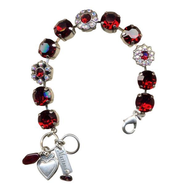 Mariana Bracelet Stunning Siam & AB Austrian Crystals My Treasures Coll.