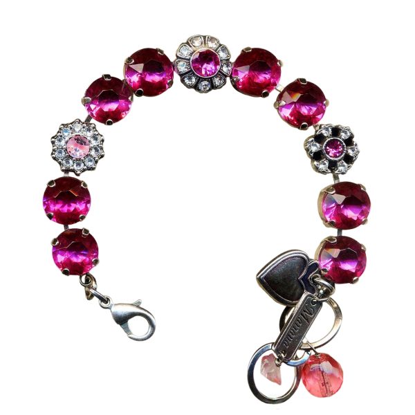 Mariana Bracelet Adorable Rose & Clear Austrian Crystals My Treasures Coll.