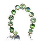 Mariana Bracelet Shimmering Peridot & Peridot AB Austrian Crystals My Treasures Coll.