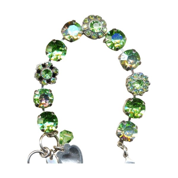 Mariana Bracelet Shimmering Peridot & Peridot AB Austrian Crystals My Treasures Coll.