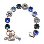 Bracelet By Mariana Woman Classy Sapphire and Royal Blue Swarovski Crystals - Image 2