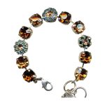 Mariana Bracelet Beautiful Smoked Topaz & AB Austrian Crystals My Treasures Coll. - Image 2