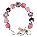 Mariana Bracelet Elegant Lt Rose, Pink Opal, Rose Delite & Lt Amethyst Austrian Crystals My Treasures Coll. - Image 2