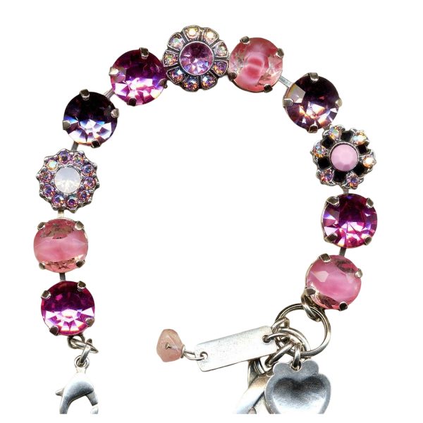 Mariana Bracelet Luscious Rose Delite, White Opal, AB, Rose, & Amethyst Austrian Crystals My Treasures Coll.
