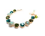 Bracelet By Mariana Woman Fashionable Teal Blue and Pacific Opal Swarovski Crystals - Image 3