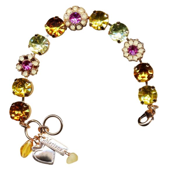 Mariana Bracelet Sassy Citrine, Rose, Yellow Opal, & Topaz Austrian Crystals My Treasures Coll.